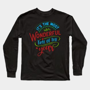 IT'S MOST WONDERFUL TIME OF THYEAR - MERRY CHRISTMAS 2021 Long Sleeve T-Shirt